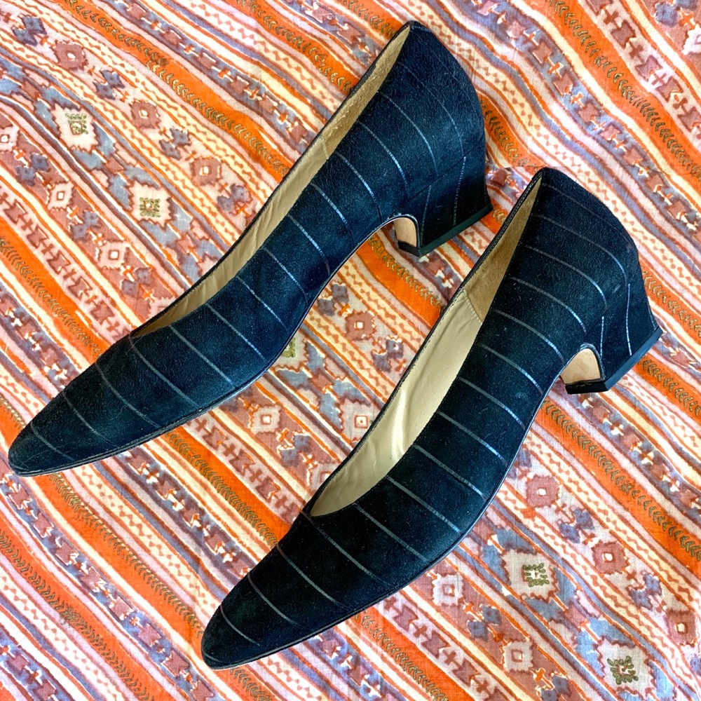 Renzo fontanelli Lily of Florence navy heel 7.5 AA